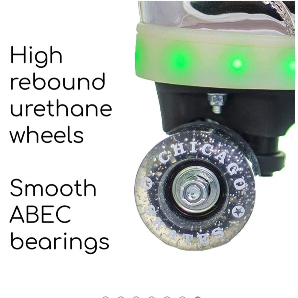Chicago Skates Pulse Light-Up Quad Skates M7 WMN 9 - Picture 2 of 8